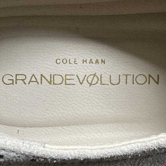 Cole Haan Oxford Shoes Mens 9.5 Gray Suede Wingtip Grand Evolution Pumice Dress main image 12